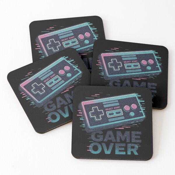 Item preview, Glitchwave Nostalgia Game Over designed and sold by Design_Your_Day.