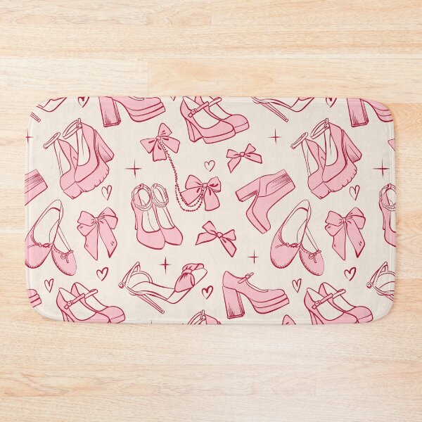 Item preview, Coquette shoes, bows and pink aesthetic pattern designed and sold by Deepness2023.