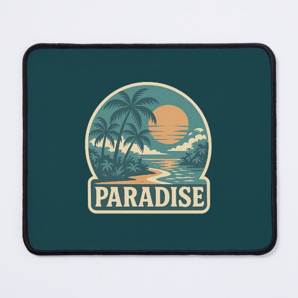 Item preview, Paradise Retro Sunset Tee | Vintage Beach Escape designed and sold by MarCinu Art.