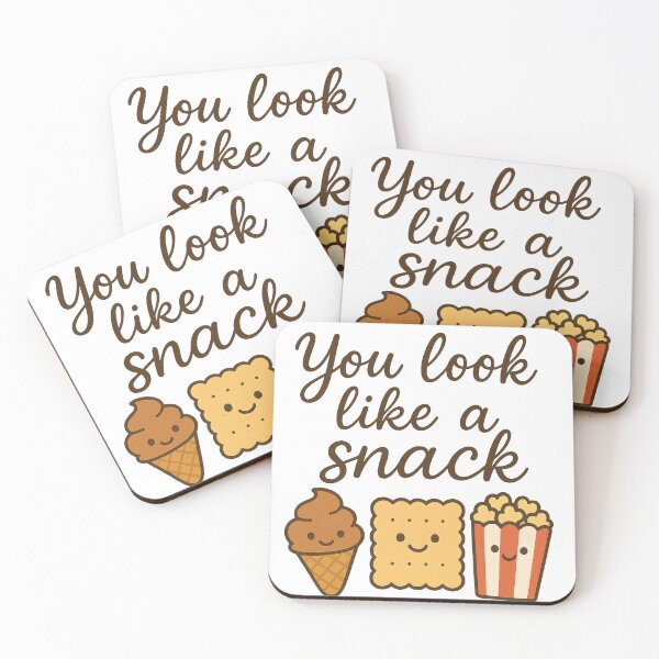 Item preview, Whimsical Food Illustration with You Look Like a Snack Text designed and sold by CreativeLarysa.