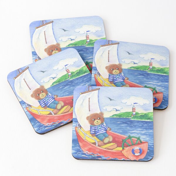 Item preview, Teddy bear in the boat  designed and sold by sonaadalian.