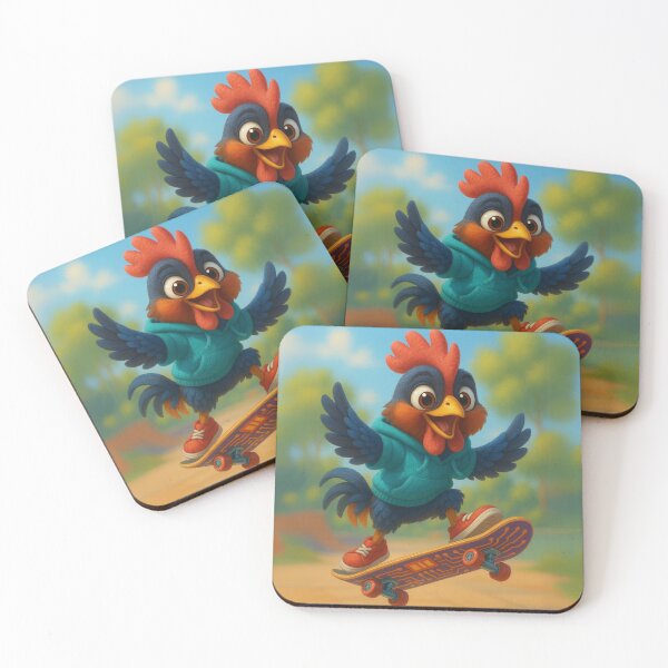 Item preview, Skater Junglefowl designed and sold by Sillytoe.