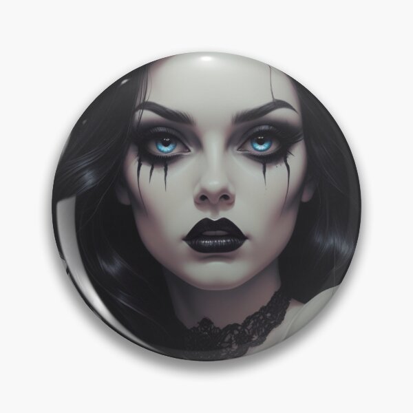 Item preview, Dark Gothic Beauty with Intense Blue Eyes designed and sold by SuperNerdStore.