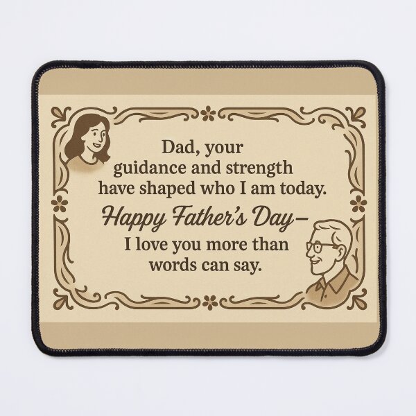 Item preview, Father’s Day – Retro Frame with Dad and Daughter designed and sold by Meandmyshop.