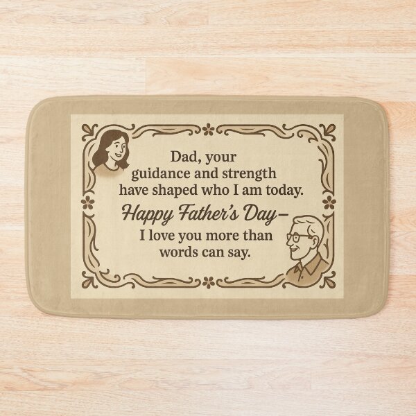 Item preview, Father’s Day – Retro Frame with Dad and Daughter designed and sold by Meandmyshop.
