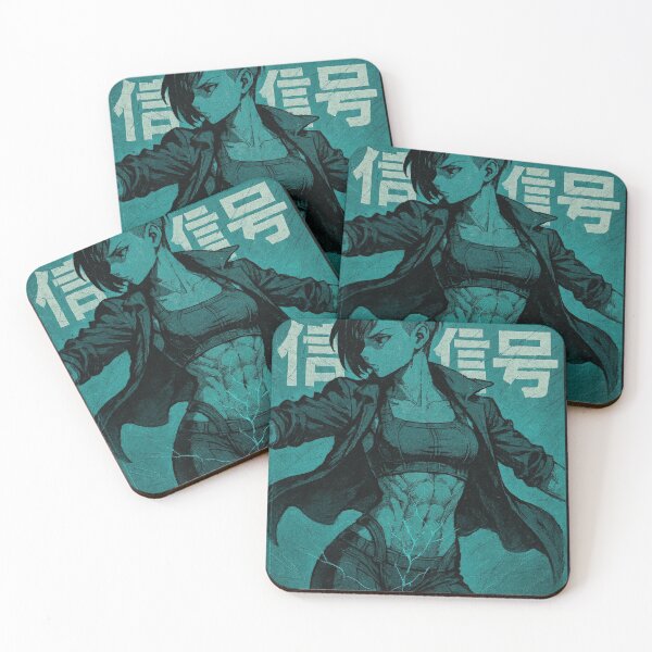 Item preview, Signal Break – Muscular Anime Girl in Power Pose designed and sold by Hirvipelto.