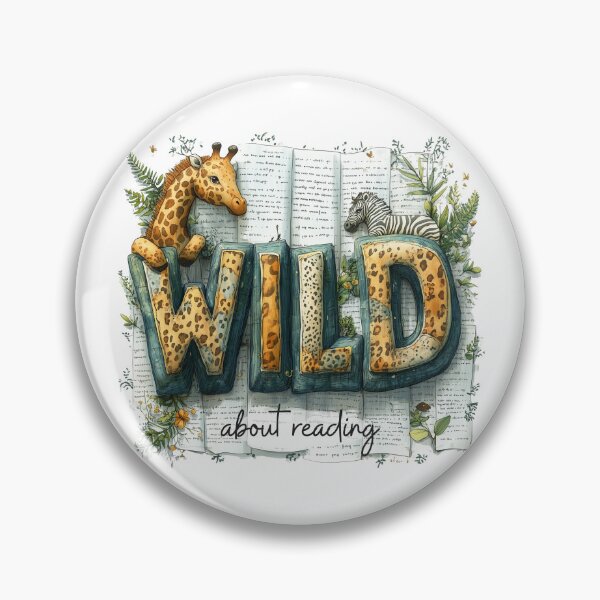 Item preview, Wild About Reading designed and sold by TheEmptyBottleStudio.