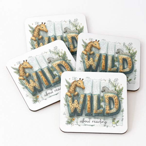 Item preview, Wild About Reading designed and sold by TheEmptyBottleStudio.