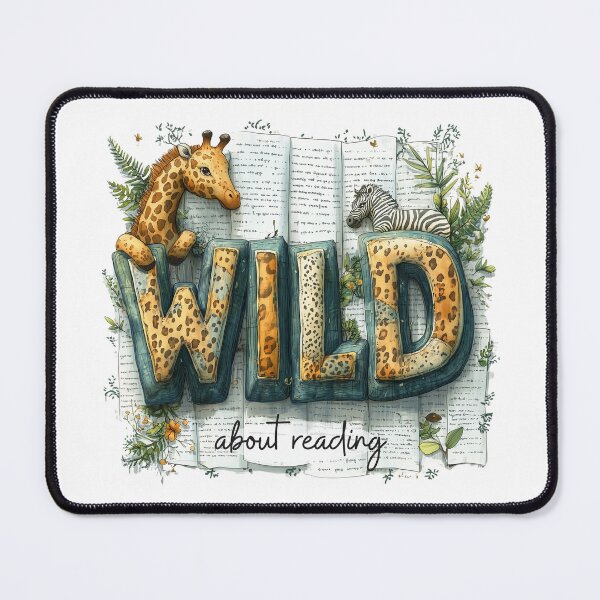 Item preview, Wild About Reading designed and sold by TheEmptyBottleStudio.