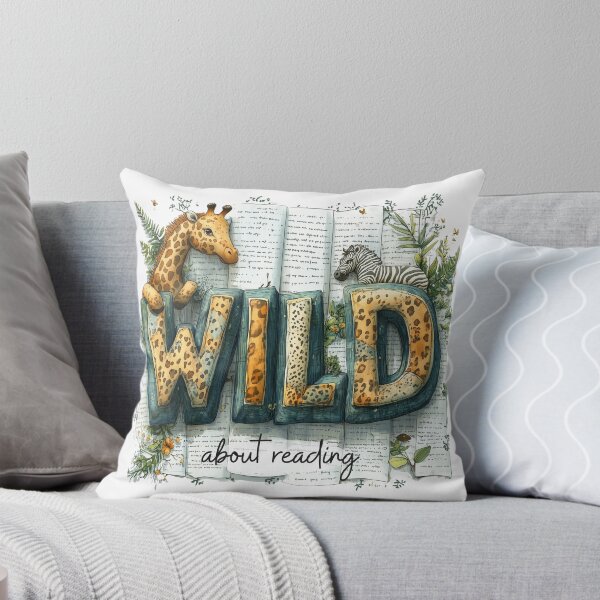 Item preview, Wild About Reading designed and sold by TheEmptyBottleStudio.