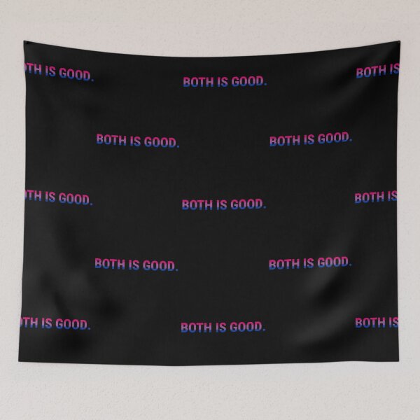 Item preview, "BOTH IS GOOD" Bisexual Bi Queer Pride Letters Graphic designed and sold by BluOddities.
