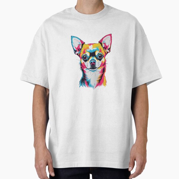Item preview, Cute Neon Chihuahua Face – Vibrant Pop Art Dog Design designed and sold by Fredster1966.