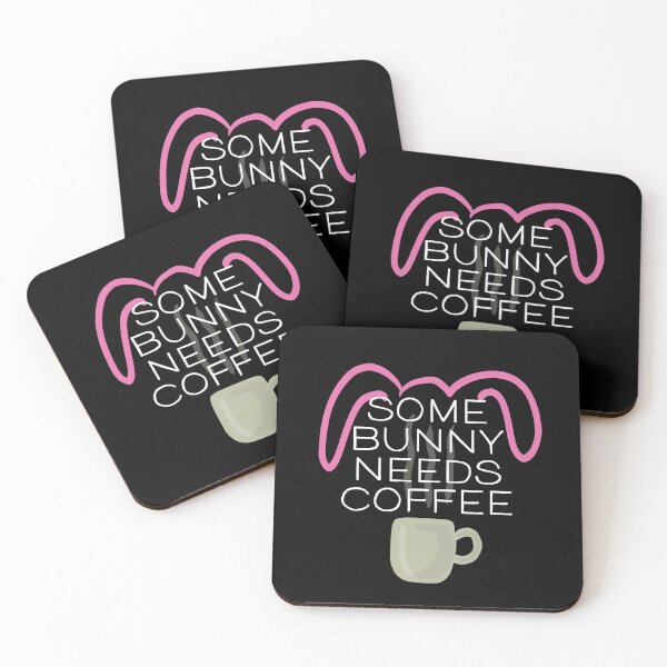Item preview, Some Bunny Needs Coffee designed and sold by wildjellybeans.