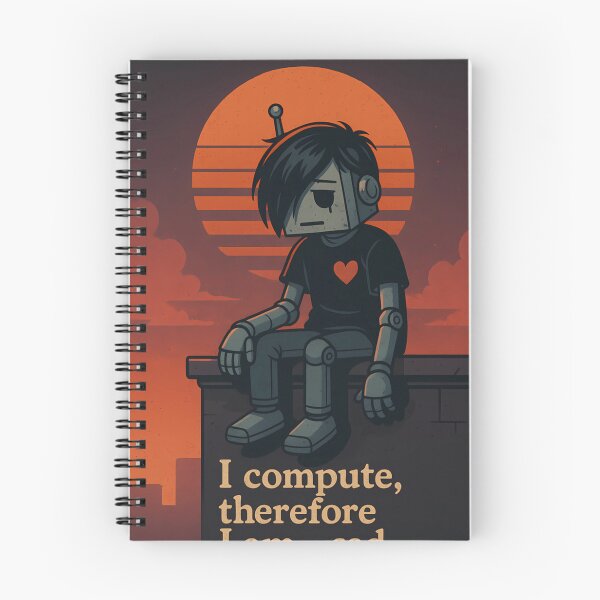 Item preview, Emo Robot – “I Compute, Therefore I Am… Sad designed and sold by aminz4.