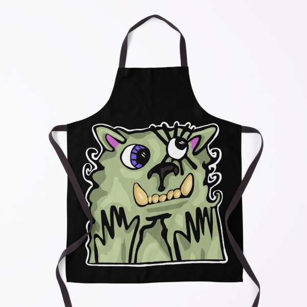 Item preview, Green Imaginary Fluffy Monster designed and sold by wildjellybeans.