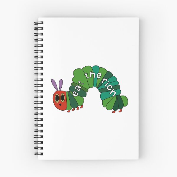 Item preview, Eat the Rich Caterpillar Sticker – Anti-Capitalist Cute Bug designed and sold by Doctor Michaela.