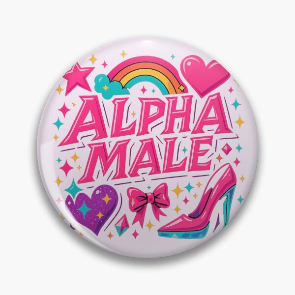 Item preview, Alpha Male – Camp Satire Sparklecore Design designed and sold by GirlyPopped.