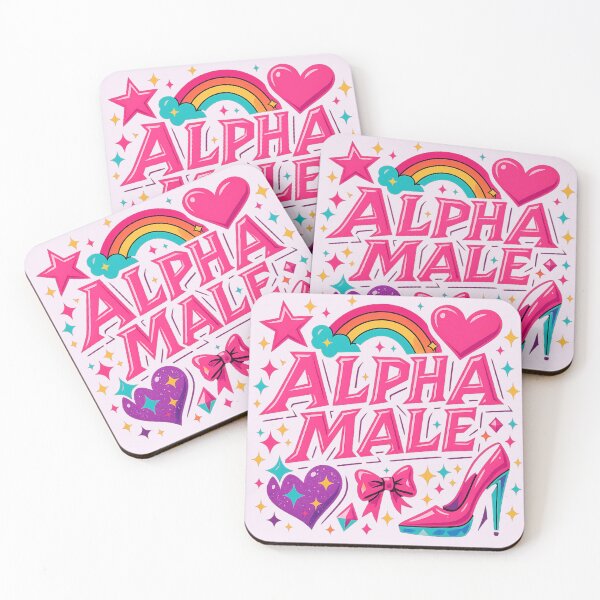Item preview, Alpha Male – Camp Satire Sparklecore Design designed and sold by GirlyPopped.