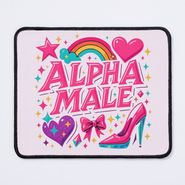 Item preview, Alpha Male – Camp Satire Sparklecore Design designed and sold by GirlyPopped.