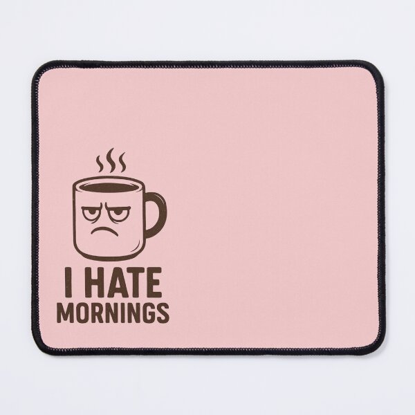 Item preview, I Hate Mornings – Grumpy Coffee Mug Design designed and sold by Meandmyshop.