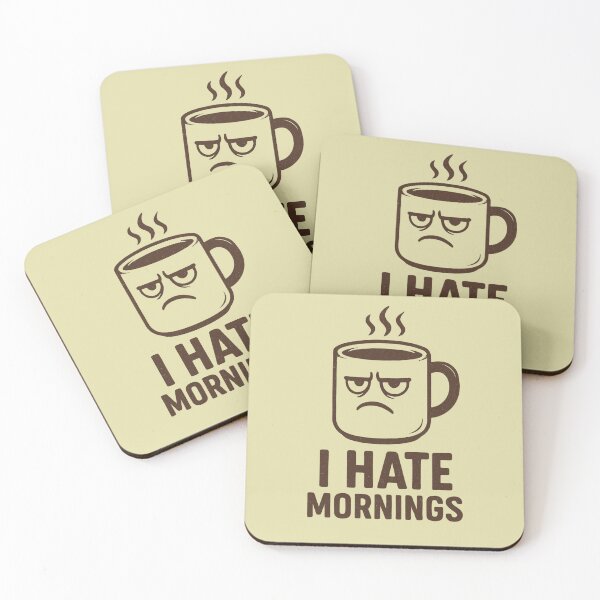 Item preview, I Hate Mornings – Grumpy Coffee Mug Design designed and sold by Meandmyshop.