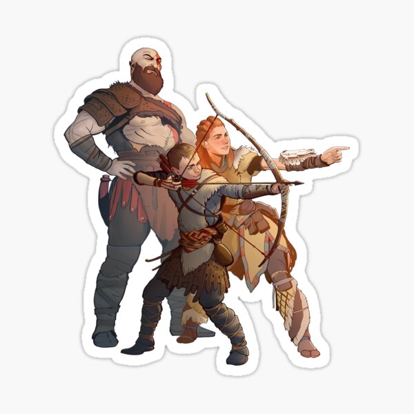 God Of War Horizon Zero Dawn Sticker