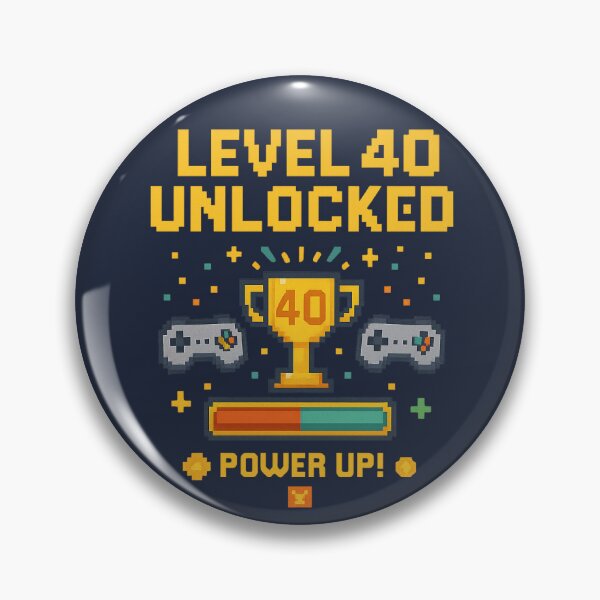 Item preview, Level 40 Unlocked – Pixel Art Trophy Gamer designed and sold by pixellifestyle.