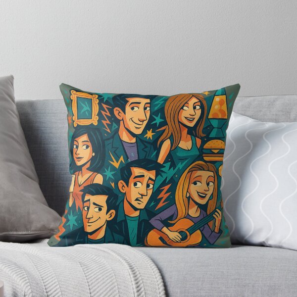 Item preview, Friends TV Show Group Art – 90s Sitcom Tribute designed and sold by GirlyPopped.