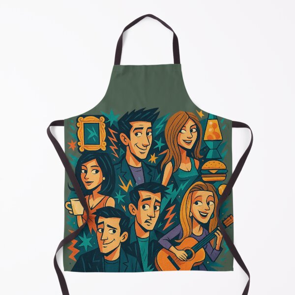 Item preview, Friends TV Show Group Art – 90s Sitcom Tribute designed and sold by GirlyPopped.