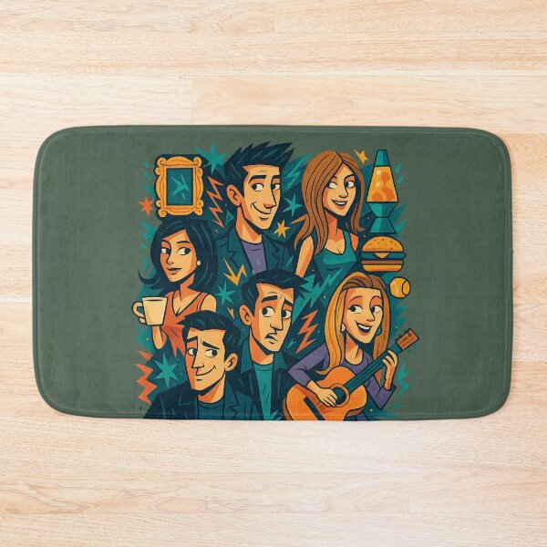 Item preview, Friends TV Show Group Art – 90s Sitcom Tribute designed and sold by GirlyPopped.