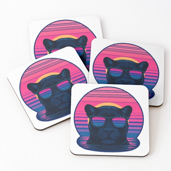 Item preview, Retrofuturistic Solar Panther in Glasses designed and sold by gallardostudio.