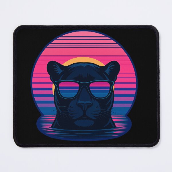 Item preview, Retrofuturistic Solar Panther in Glasses designed and sold by gallardostudio.