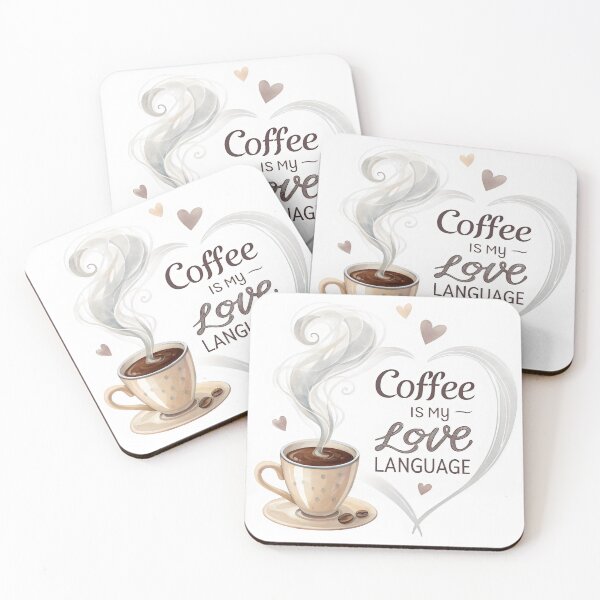Item preview, coffee is my love language designed and sold by GogoGrove.