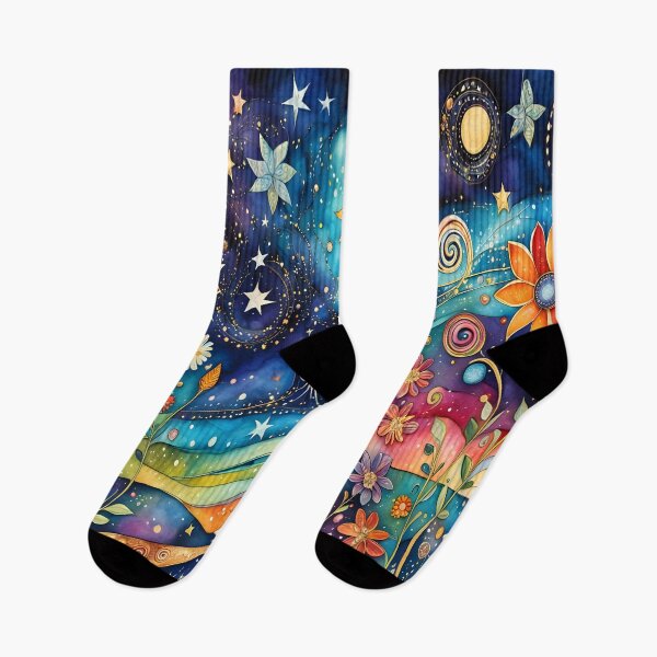 Item preview, Surreal Flowery Starry Night designed and sold by artedamensagem.