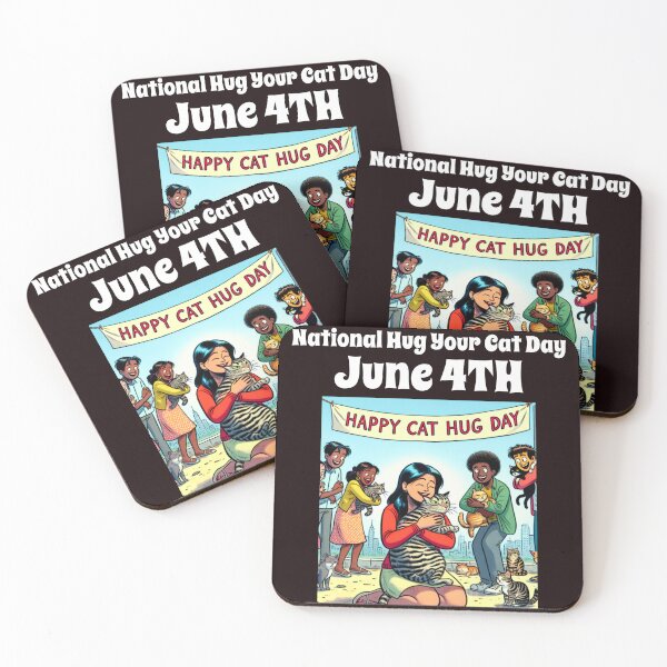 Item preview, National Hug Your Cat Day designed and sold by JDAShirts.
