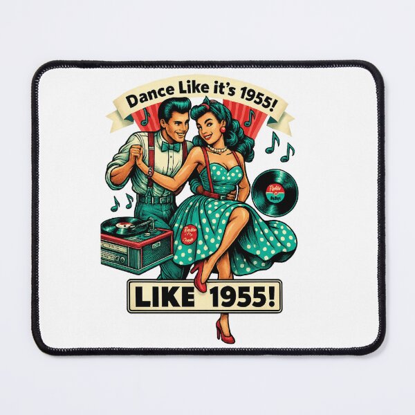 Item preview, Retro Dance Forever – 1950s Rock and Roll Pin-Up Style Art designed and sold by JenniferCreaArte .