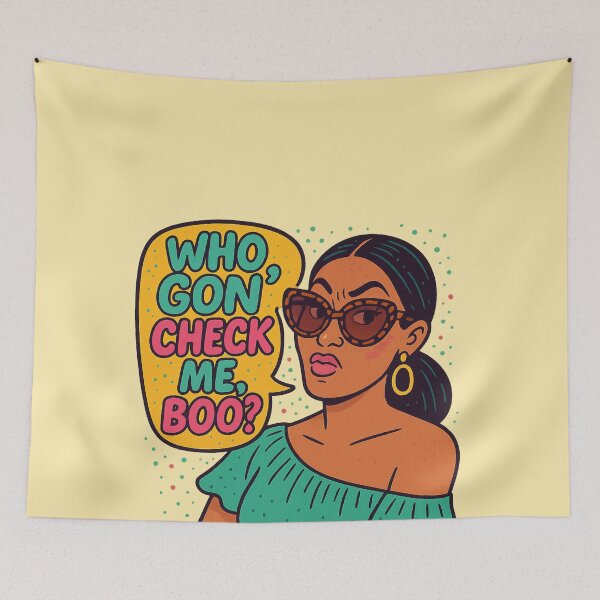 Item preview, Who Gon’ Check Me Boo – Sheree RHOA Meme Art designed and sold by GirlyPopped.