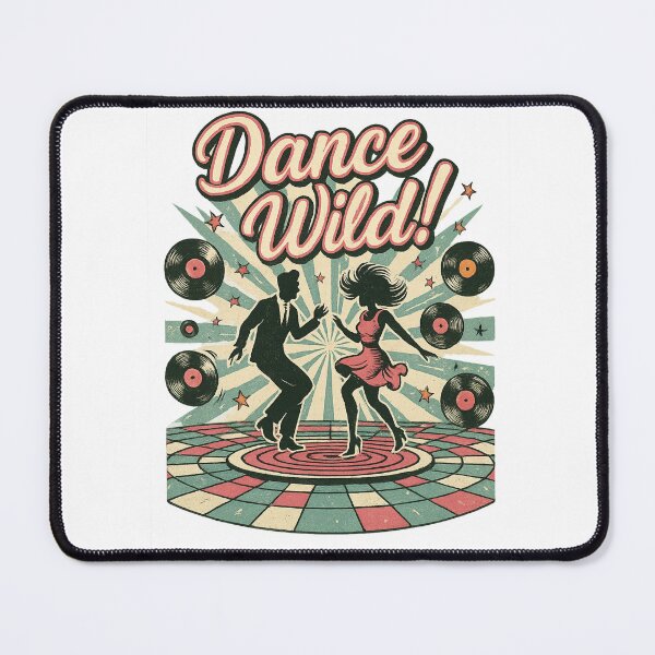 Item preview, Dance Wild! – Retro 50s Rock and Roll Couple Art designed and sold by JenniferCreaArte .