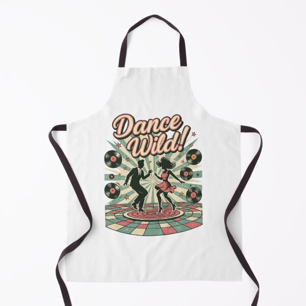Item preview, Dance Wild! – Retro 50s Rock and Roll Couple Art designed and sold by JenniferCreaArte .
