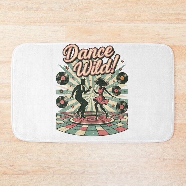 Item preview, Dance Wild! – Retro 50s Rock and Roll Couple Art designed and sold by JenniferCreaArte .