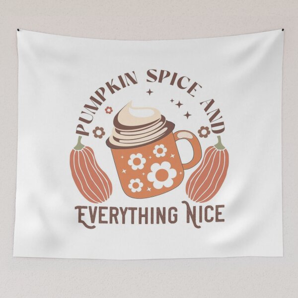 Item preview, Pumpkin Spice And Everything Nice aesthtic Autumn | Fall design 2025 with a pie and a coffee  designed and sold by TeenLake.