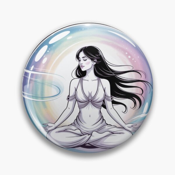 Item preview, Bubble Bubble Ain’t Got Time for the Trouble – Cosmic Meditation Girl Design designed and sold by LifeAquarian.