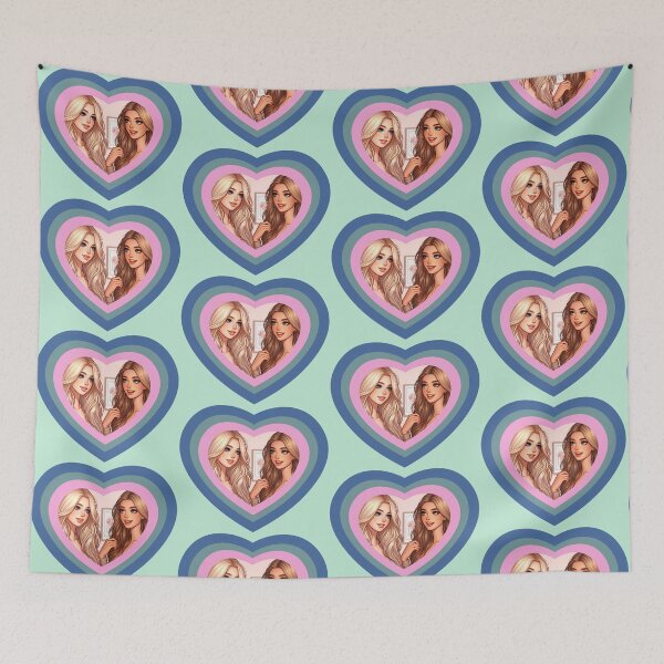 Item preview, Besties - Best Friends - Blonde and Brunette - Character Art designed and sold by AmberRoseWrites.