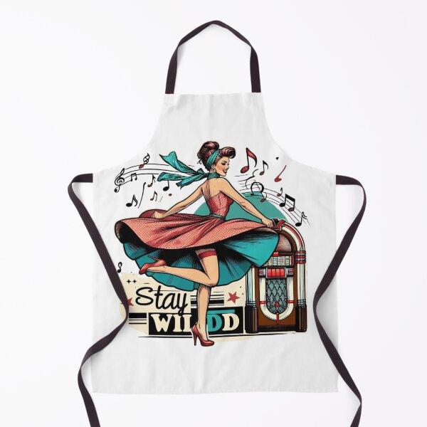 Item preview, Stay Wild – Retro Rockabilly Dance Girl with Jukebox Design designed and sold by JenniferCreaArte .