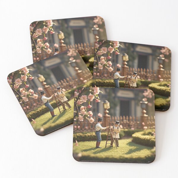Item preview, Pequeños trabajadores cuidan el jardín designed and sold by Rue Market.