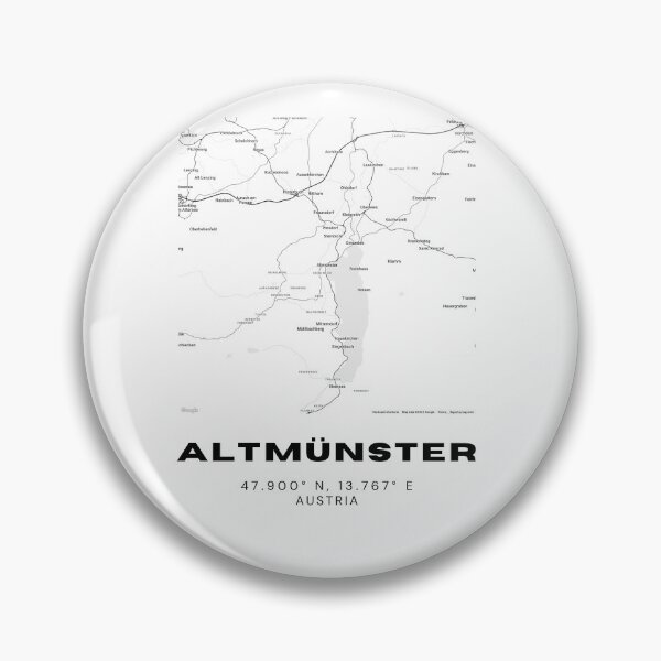 Item preview, Altmünster Map – Minimalist Lake Traunsee Town Map designed and sold by RM-Journey.