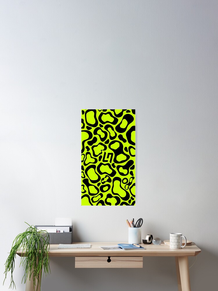 Lando Norris Helmet Pattern Poster