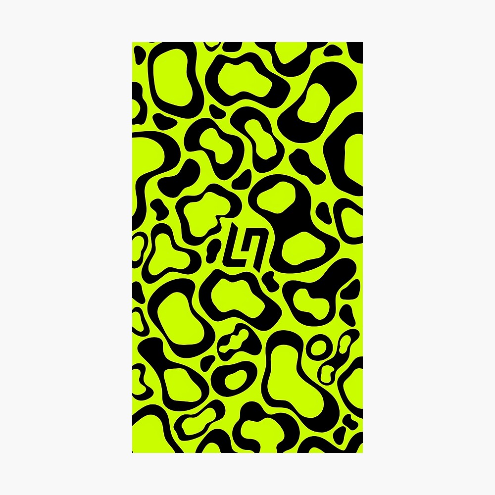 Lando Norris Helmet Pattern Poster