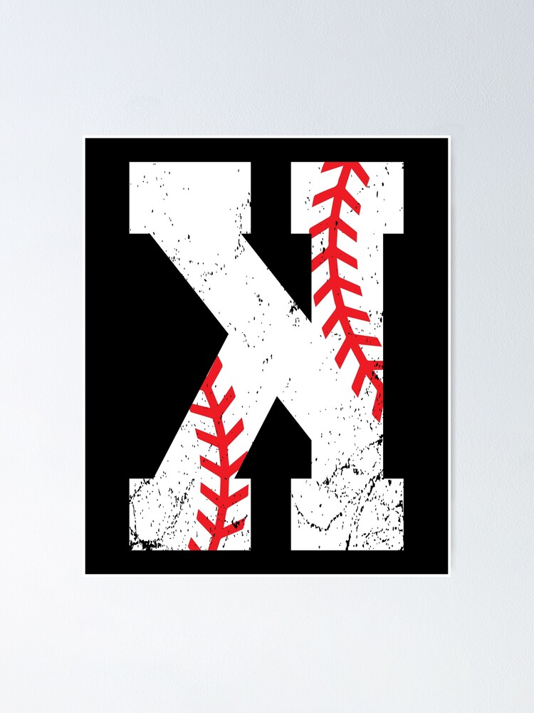 "Baseball Pitcher Strikeout K" Poster for Sale by Danny Cuevas Redbubble