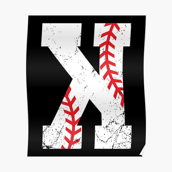 Baseball Pitcher Strikeout K Poster